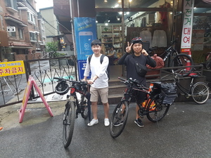 그린자전거공원에서 부산으로 국토종주 시작합니다..
