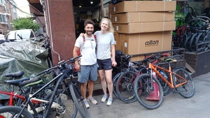 German couple rider completes the Korean race!