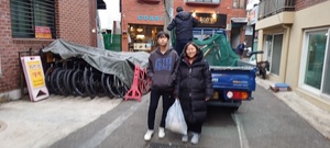 어머니와 아들 국토종주 시작 합니다. (The mother and son start to 
